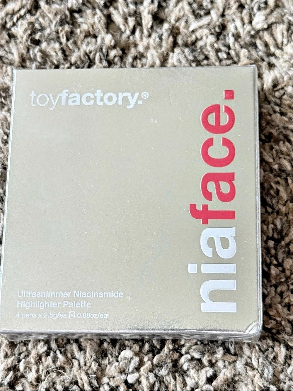 toyfactory niaface Ultrashimmer Niacinamide Highlighter Palette Pink & White NEW